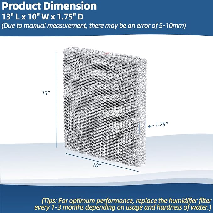 35 Humidifier Filter Pad Water Panel Replacement Compatible with Aprilaire Whole House Humidifier Models 350 360 560 568 600 600A 700 700A 700M 760 760A 768 (Pack of 2)