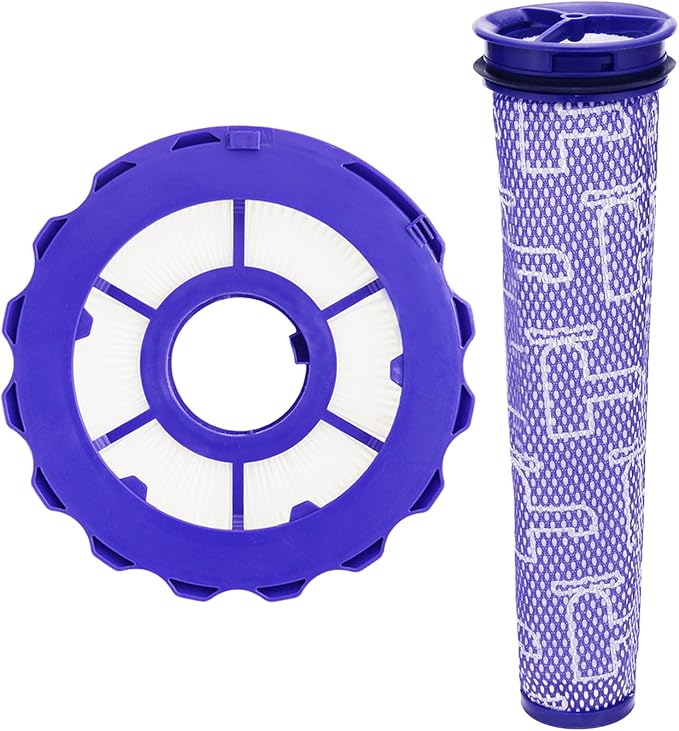 Portek Filter Assembly Replacement Intended for Dyson DC40 DC42 UP16 UP19 Light Slim Ball Multi Floor 2 Upright Vacuum Cleaners, Pre Post Filters Compare to Part No. 922676-01 & 922676-02