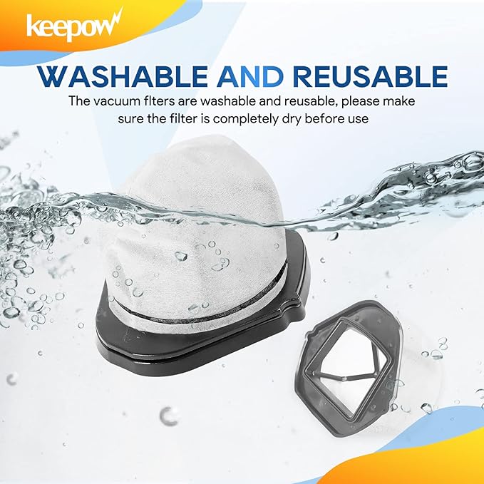 KEEPOW Cordless Vacuum Filter Replacement Compatible with Shark Cordless Handheld Vacuum SV780 SV75Z SV728N SV726N, Replacement Part# XF769, XSB726N (6 Pack)