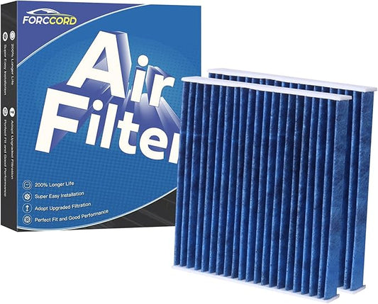 2-Pack HEPA Cabin Air Filter Fits for Rivian R1S & R1T 2022 2023 2024 2025 2026 Activated Carbon Cabin Filter Replacement Car Accessories