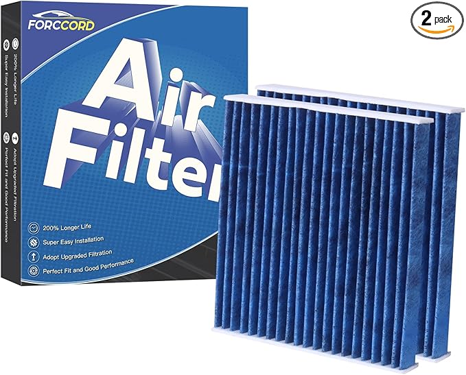 2-Pack HEPA Cabin Air Filter Fits for C-Max Escape Focus Transit Connect MKC Activated Carbon Cabin Filter Replacement CP920 CF11920 CV6Z-19N619-A Car Accessories