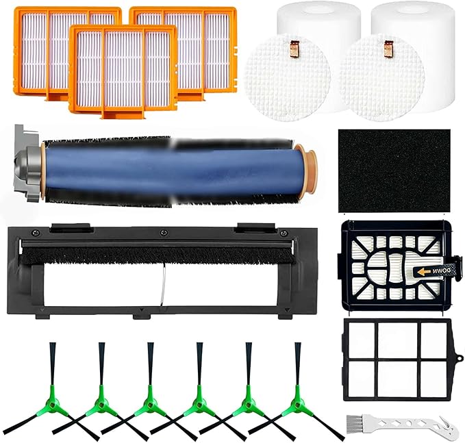 Replacement Parts Compatible with Shark AI AV2511AE AV2501S AV2501AE RV2502AE RV2520AOUS AV2510AOUS RV2610WA AV2610WA Accessories Kit with Main Brush Cover,Filters,Primary Filter,Side Brushes