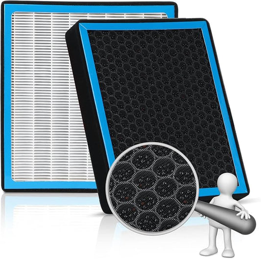HEPA Cabin Air Filter with Activated Carbon, Replacement for FL3Z19N619A, Fits Ford F-150 F-250 F-350 F-450 Super Duty 2015-2026, Expedition, Navigator - Odor & Dust Removal