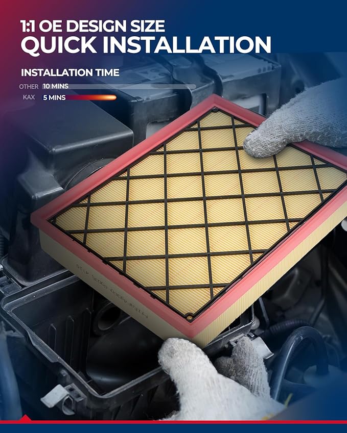 KAX Engine Air Filter, CA10685 Replacement for Buick LaCrosse 2010-2016, Regal 2011-2017; Chevrolet Malibu 2013-2014, Impala 2014; Saab 9-5 2010-2011