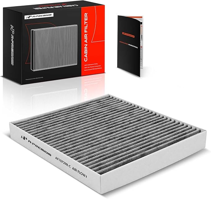 A-Premium Cabin Air Filter with Activated Carbon Compatible with Chrysler, Dodge, Jeep & Ram Models - 200, Sebring, Avenger, Caliber, Journey, Compass, Patriot, 1500, 2500, 3500 - Replace# 5058693AA