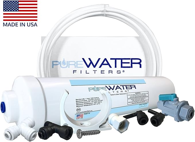 PureWater Filters Universal Water Filter Refill Do-It-Yourself Kit, For Non-Plumbed Countertop Ice Makers, Compatible with GE Profile Opal, Frigidaire EFIC & Other Countertop Water Tank Machines