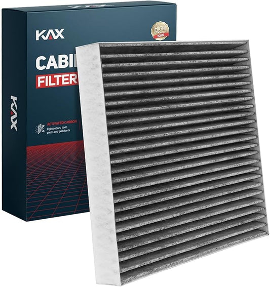 KAX HEPA Cabin Air Filter with Activated Carbon, CF12160 Replacement for Tucson, Sportage, Kona, Soul, Seltos, Venue, Veloster, Veloster N, Kona N, Soul EV