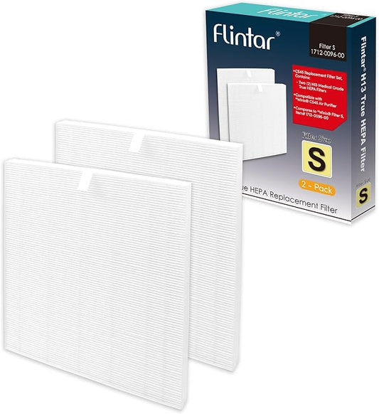 C545 Replacement Filter S, Compatible with Winix C545 Air Purifier, Part Number 1712-0096-00, H13 Grade Air Filters, 2-Pack