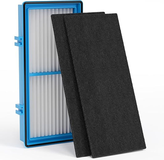 Leemone Aller-gen Remover Aer1 Filter Replacement for Holmes Air Puri-fiers, 1 True HEPA Filters + 2 Carbon Booster Filters, HAPF300AP-U4