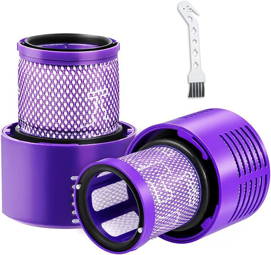 V10 Filter Replacement Compatible with Dyson Cyclone V10 Series, SV27, V10 Animal, V10 Absolute, V10 Total Clean, V10 Motorhead, SV12, Part No. 969082-01
