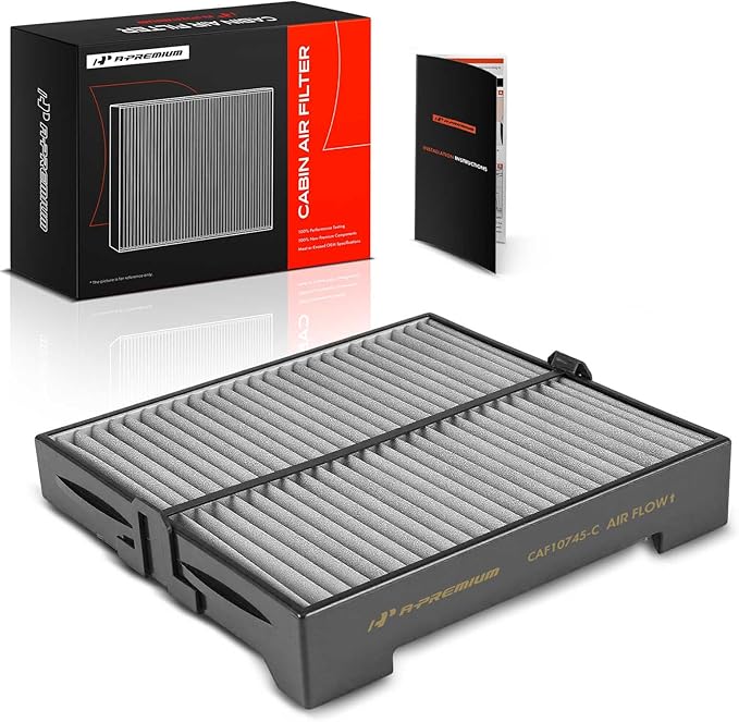 A-Premium Cabin Air Filter with Activated Carbon Compatible with Subaru Forester 2003 2004 2005 2006 2007 2008, 2.5L, AWD, Replace# G3010SA100, 72880SA000