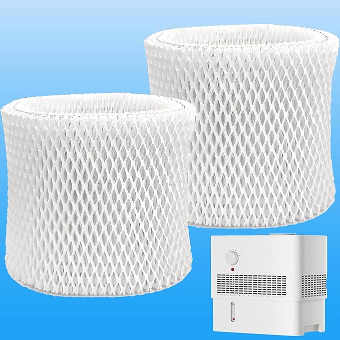 2-Pack Humidifier Filter for Pelonis Humidifier PSU10E1BB, PSU10E1WW, PSU10E2FBB and PSU10E2FWW, Humidifier Wicking Filter Replacement Compatible with Pelonis Humidifier Filter