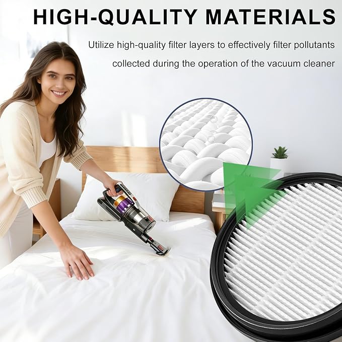 Vacuum Cleaner Replacement Filter Compatible with NADALY N7 Cordless Vacuum Cleaner Filter-4Pack
