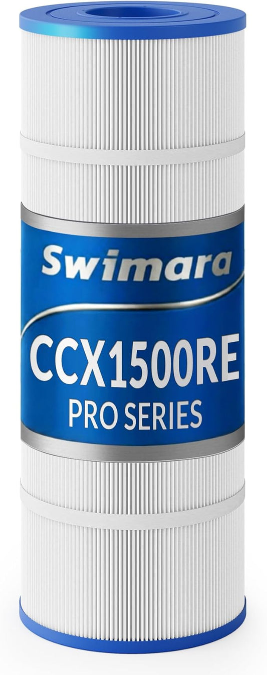 Pro Series Pool Filter Cartridge, 3oz Trilobal Fabric, Replacement for Hayward CCX1500RE PXST150 Unicel C-8316 Filbur FC-1286, Compatible with X-Stream CC1500, 150 Sq. Ft.