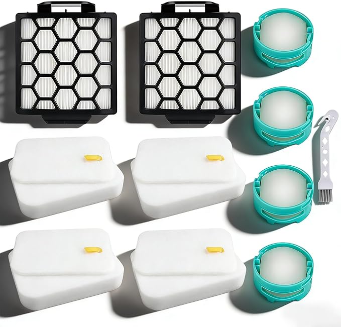 ZU102 Filters for Shark Rotator Pet Upright Vacuum ZU100 ZU102, Include 2 HEPA, 4 Foam & Felt Filter and 4 Odor Neutralizer Cartridges for Pet Homes, Reduces Hair Dust & Smell