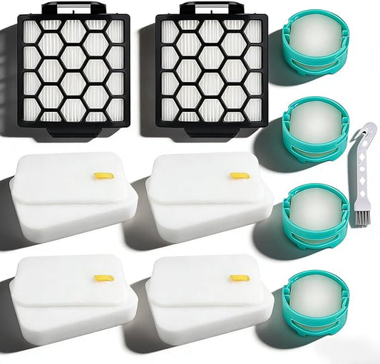 ZU102 Filters for Shark Rotator Pet Upright Vacuum ZU100 ZU102, Include 2 HEPA, 4 Foam & Felt Filter and 4 Odor Neutralizer Cartridges for Pet Homes, Reduces Hair Dust & Smell