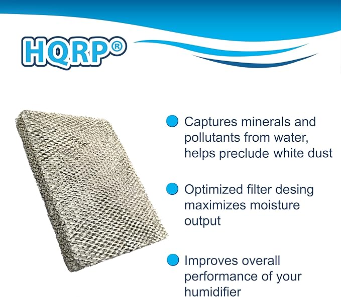 HQRP 24-Pack Water Filter Compatible with Trane/American Standard BAYPAD02A1310A; HUMD300A / HUMD500A / THUMD300ABA00B / THUMD500APA00B Humidifiers 10"x13"