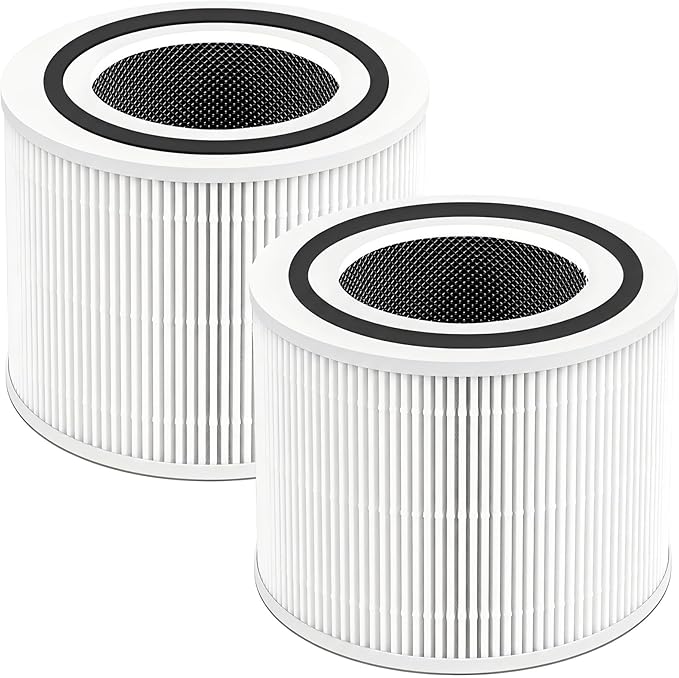 Core 300 Replacement Filter for LEVOIT 300 300-P 300-S P350 Air Purifier, 3-in-1 H13 HEPA Activated Carbon, 99.97% Filtration for Dust Pollen Allergens Pet Hair Odor, Replaces Core 300-RF, 2 Pack