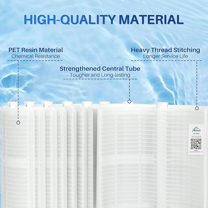 TOREAD FS-2004 DE Filter Grids 48 Sq.Ft Swimming Pool Filter Replace Hayward DE4820 DEX4800DA Unicel PFS2448 Filbur FC-9540 FNS Plus 48 DEL DEV 48 59002300