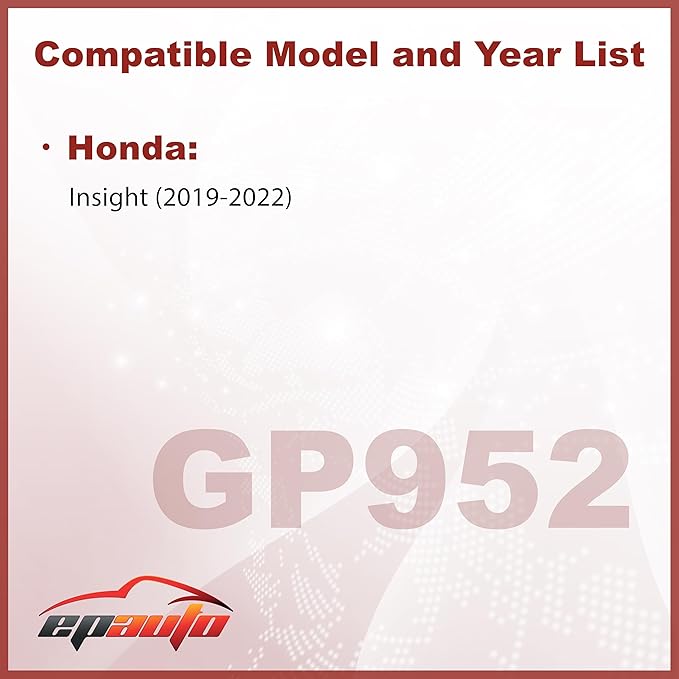 EPAuto GP952 (CA12952) Engine Air Filter, Replacement for Honda Insight Hybrid (2019-2022) - Rigid Panel Filter for 1.5L Hybrid Gas Engine
