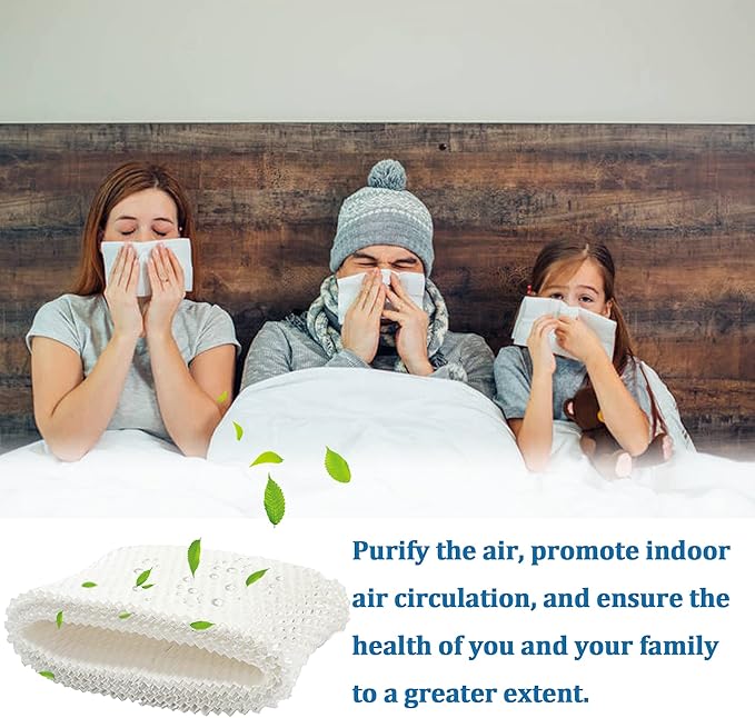 Cenipar 6 Pack WF2 Humidifier Filters Replacement for Kaz for Vicks Humidifier Filters V3100, V3500, V3700, V3900 Enviracaire ECM-500 Sunbeam SCM1118 SCM1119 SCM1120 Series WA-8D