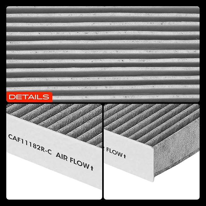 A-Premium Cabin Air Filter with Activated Carbon Compatible with Honda & Acura - Civic, CR-V, Fit, HR-V, Insight, Odyssey, Pilot, CR-Z, Clarity, Integra, MDX, RDX, TLX