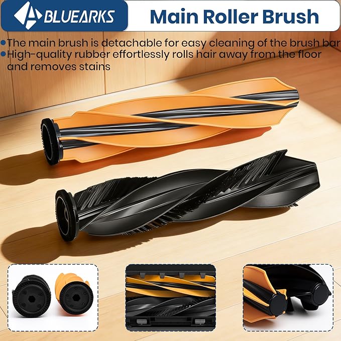24 Pack D20 Pro Plus Accessories Kit,Only Compatible with Dreame D20 Pro Plus Robot Vacuum,2 Main Brush,4 Mop Pads,4 HEPA Filter,6 Side Brush,6 Dust Bags【Not for D20 Plus】