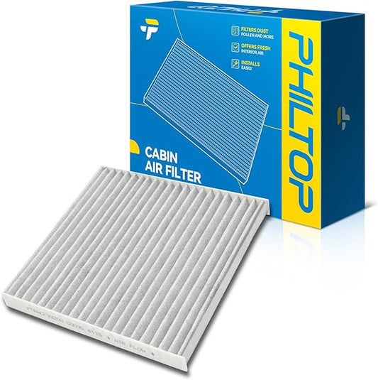 PHILTOP HEPA Cabin Air Filter w/Activated Carbon, Compatible with CF11766 Mitsubishi Mirage 2014-2015 2017-2024, Mirage G4 2017-2024