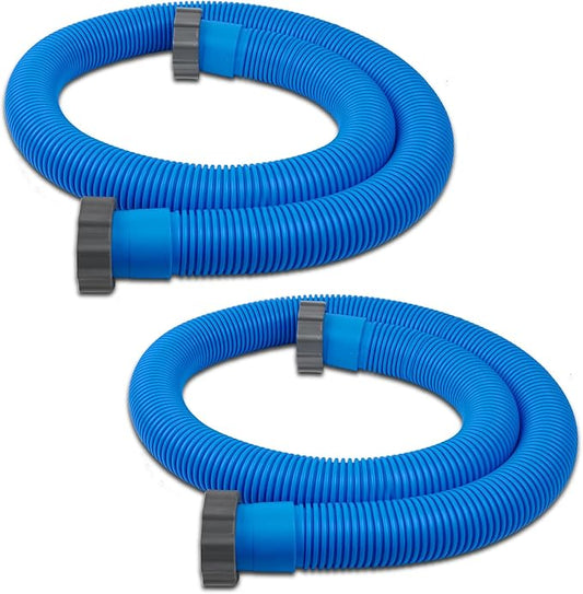 2 Pcs 1.5 Inch Hoses for Above Ground Pools - 1 1/2 Inch Diameter, 59" Long Pump Hose Replacement Filter Accessories