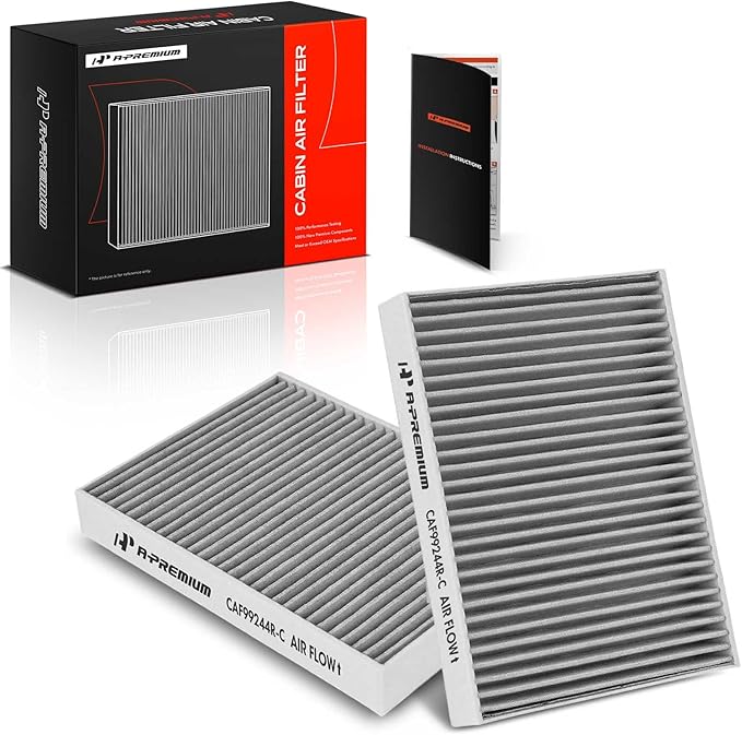 A-Premium 2-PC Cabin Air Filter with Activated Carbon Compatible with BMW 530i, 530i xDrive, X5, X6, X7, 530e, 540i, 540i xDrive, 740i, 750i, 750Li xDrive, 840i, Alpina B7, M5, M550i xDrive, M8