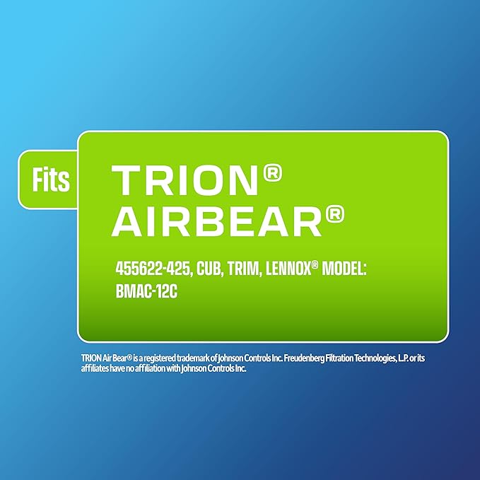 BestAir AB3-1625-11R AC Furnace Air Filter, 16" x 25" x 3", MERV 11, Fits 100%, For Trion Air Bear, Supreme, Skuttle, GeneralAire, Source1 & Ultravation Models, Pack of 3