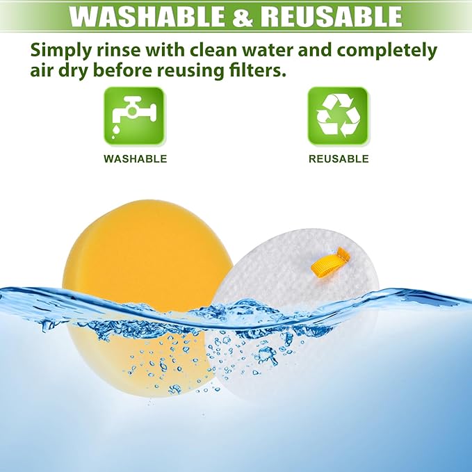 27909 1650 Filter Replacement Compatible with Bissell Pet Hair Eraser Turbo Pro/Plus Febreze 27909 1650 1650A 2281 2475 2790 2817 Vacuum, Replace to part 1606751 and 1603437