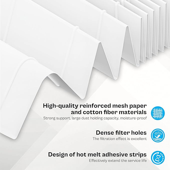TOMOON 1043 Super Wick Humidifier Filter 2 Pack -Replacement for Essick Air Aircare 831000 EP9500 EP9700 EP9800 826000 821000 826800 and Bemis Spacesaver 800 8000 Evaporative Series air humidifier