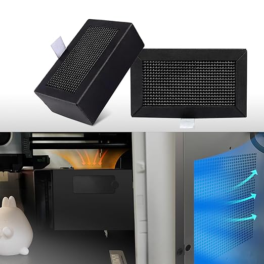IdeaFormer-3D 2Pcs Activated Carbon Air Filter Cartridge for Bambu Lab X1C/P1P/P1S/X1/X1E, 3D Printer Air Filter Purifiers for Bambu Labs X1 P1 Series