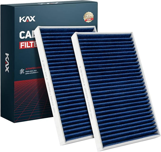 KAX Premium HEPA Cabin Air Filter with Dual Active Carbon, CF8791A Replacement for Chevrolet Silverado, Suburban, Avalanche, Tahoe, Sierra, Yokon, Escalade 1999-2002, Strong Adsorption Air Filter,1Set