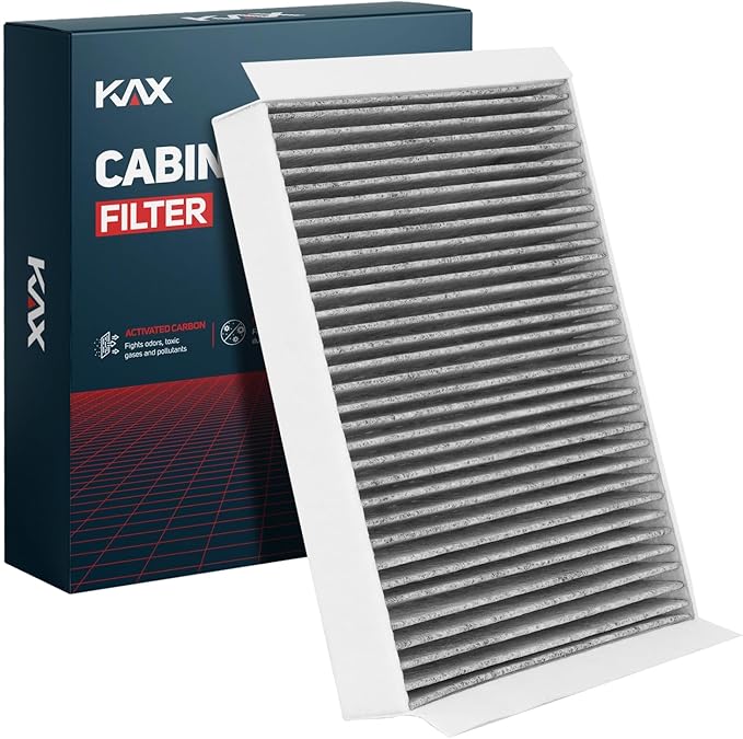 KAX HEPA Cabin Air Filter with Activated Carbon, CF12152 Replacement for Ford Mustang GT/EcoBoost/V6/Shelby GT350/ Bullitt 2015-2024, Passenger Compartment Air Filter