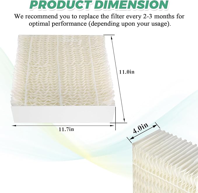 1043 Super Humidifier Wick Filters(3-Pack) Replacement for Essick AirCare Humidifiers Filter 1043 EP9500 EP9700 EP9800 831000 821000 826000 826800 836000hb Bemis Space Saver 800 8000 Series