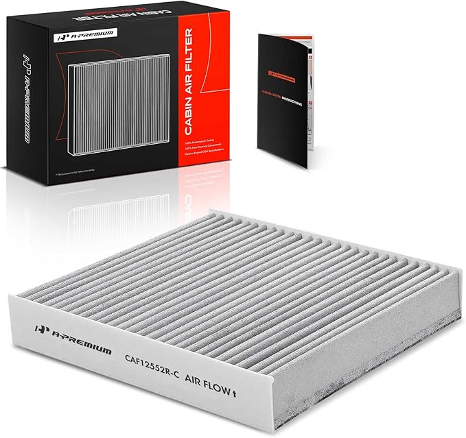 A-Premium Cabin Air Filter with Activated Carbon Compatible with Nissan Altima 2019-2023 & Infiniti QX60 2022-2023, QX50 2019-2023, QX55 2022-2023, Replace# 272776CA1A, 272775NA1A