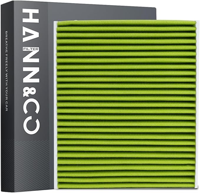HANN&CO Activated Carbon High Flow HEPA Cabin Filter With Braided Stitching Process For Toyota，Lexus，Subaru，Mazda Replacement CF12157，CP157（HCC1012）