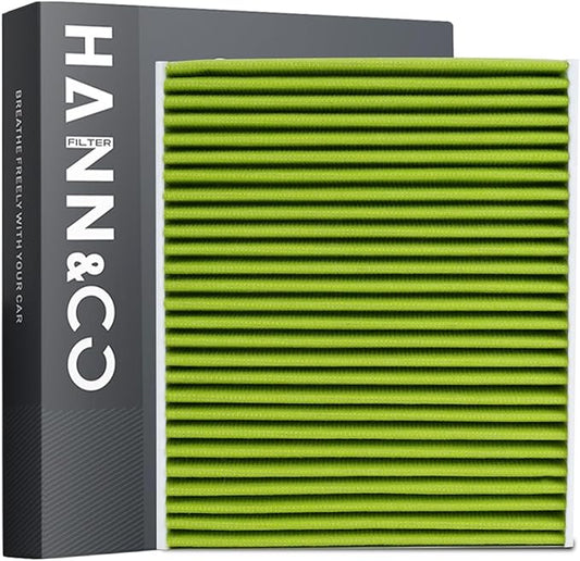 HANN&CO Activated Carbon High Flow HEPA Cabin Filter With Braided Stitching Process For Toyota，Lexus，Subaru，Mazda Replacement CF12157，CP157（HCC1012）