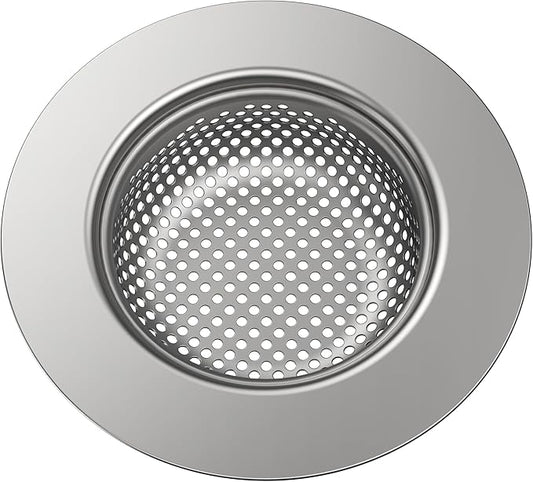4.4" Stainless Steel Kitchen Sink Drain Strainer,Wide Rim Food Catcher Basket,Rust Resistant & Dishwasher Safe Sink Filter,1 Pack
