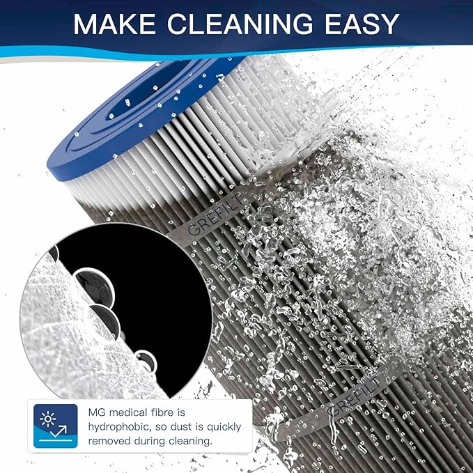 C-4950 Hot Tub Filter Compatible with PRB50-IN Hot Tub Filter, Filbur FC-2390, J200, Guardian 413-212-02, 5X13 Drop in, 50 sq.ft, 2-Pack