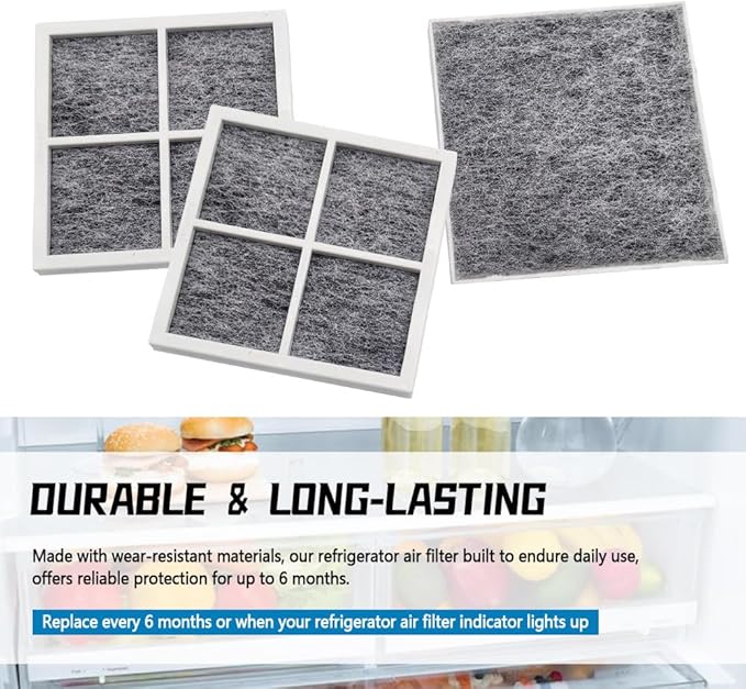 Refrigerator Air Filter Replacement Compatible with LG LFXS26973S LFXS28596S LRFXC2406D LRFXC2416S LRMDS3006D, Pack of 3