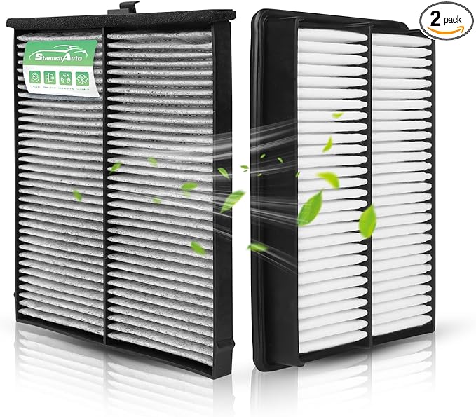 2 Pack Engine & Cabin Air Filter for Mazda 3 (2.0L/2.5L) 2014-2018 & Mazda 6 (2.5L) 2014-2021 - Replacement for CA11259 & CF11811