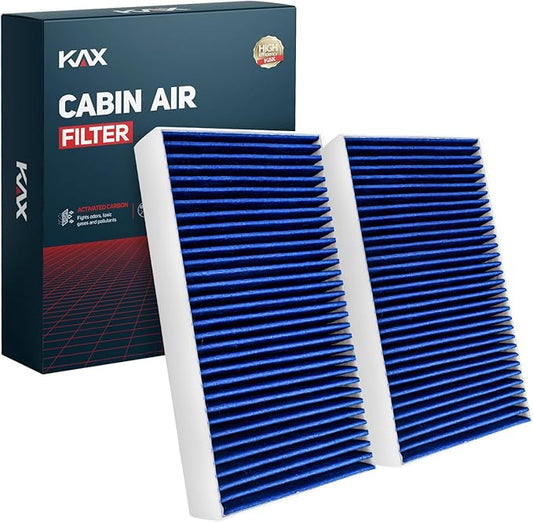 KAX Premium HEPA Cabin Air Filter with Dual Active Carbon, CF10828 Replacement for Mercedes-Benz GL550, R63 AMG, R500, R350, R320, ML63 AMG, ML550, ML500, ML450, ML350, ML320, GL450, Cabin Filter 1Set