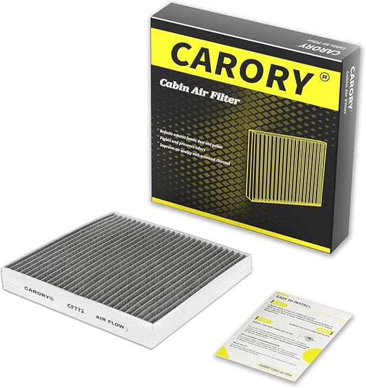 CARORY Cabin Air Filter w/Activated Carbon for Ford Bronco Sport 2021–2024, Escape 2020–2025, Explorer 2020–2025, Mustang Mach-E 2021–2024, Lincoln Aviator 2020–2025, Corsair 2020–2025, and More