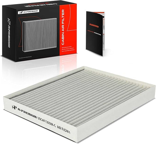 A-Premium Cabin Air Filter with Activated Carbon Compatible with Hyundai Elantra 2017-2020, Accent 2018-2022, Elantra GT 2018-2020 & Kia Forte 2019-2023, Forte5, Rio 2018-2023 - Replace# 97133-F2000