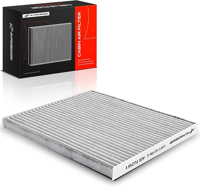 A-Premium Cabin Air Filter with Activated Carbon, Compatible with Hyundai Sonata, Azera, Santa Fe & Kia Cadenza, Optima, Sedona & GMC Terrain & Chevrolet Equinox