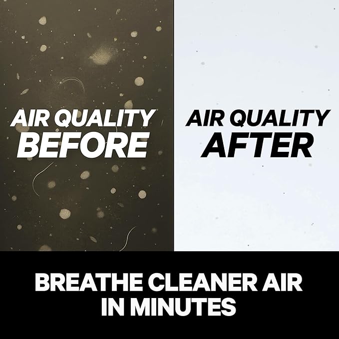 PuroAir 130i Smart Air Purifiers for Home Pets Allergies - HEPA + CarbonTech Filter up to 500X Stronger - Cleans Air Fast - Quiet Sleep Mode, Small Room Air Purifiers for Bedroom, Baby, Office (2PK)