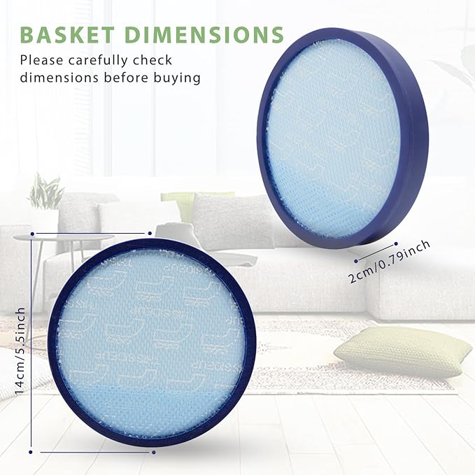 3 Pack 304087001 Filter Compatible with Hoover WindTunnel Rewind UH71350V,UH71300,UH71250,UH71330,UH71100,UH71012 & WindTunnel 3 UH72625,UH72630,UH72600 & Windtunnel Max UH70600 Series Upright Vacuum